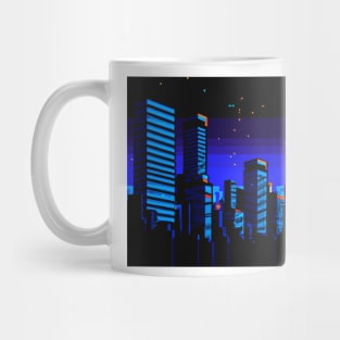 Pixel art cyberpunk cities 4 Mug